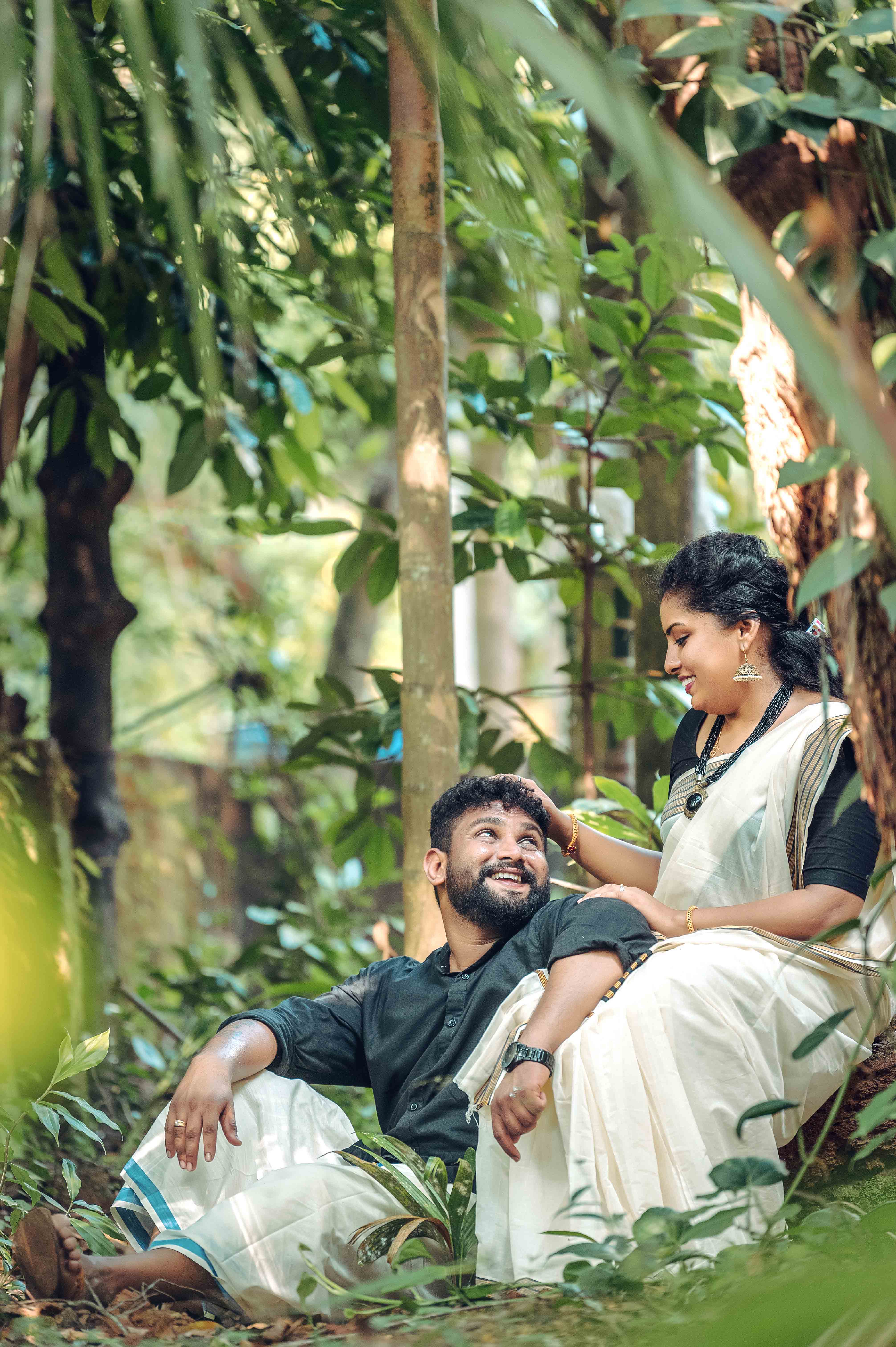 Elegant pre-wedding shoot of couple