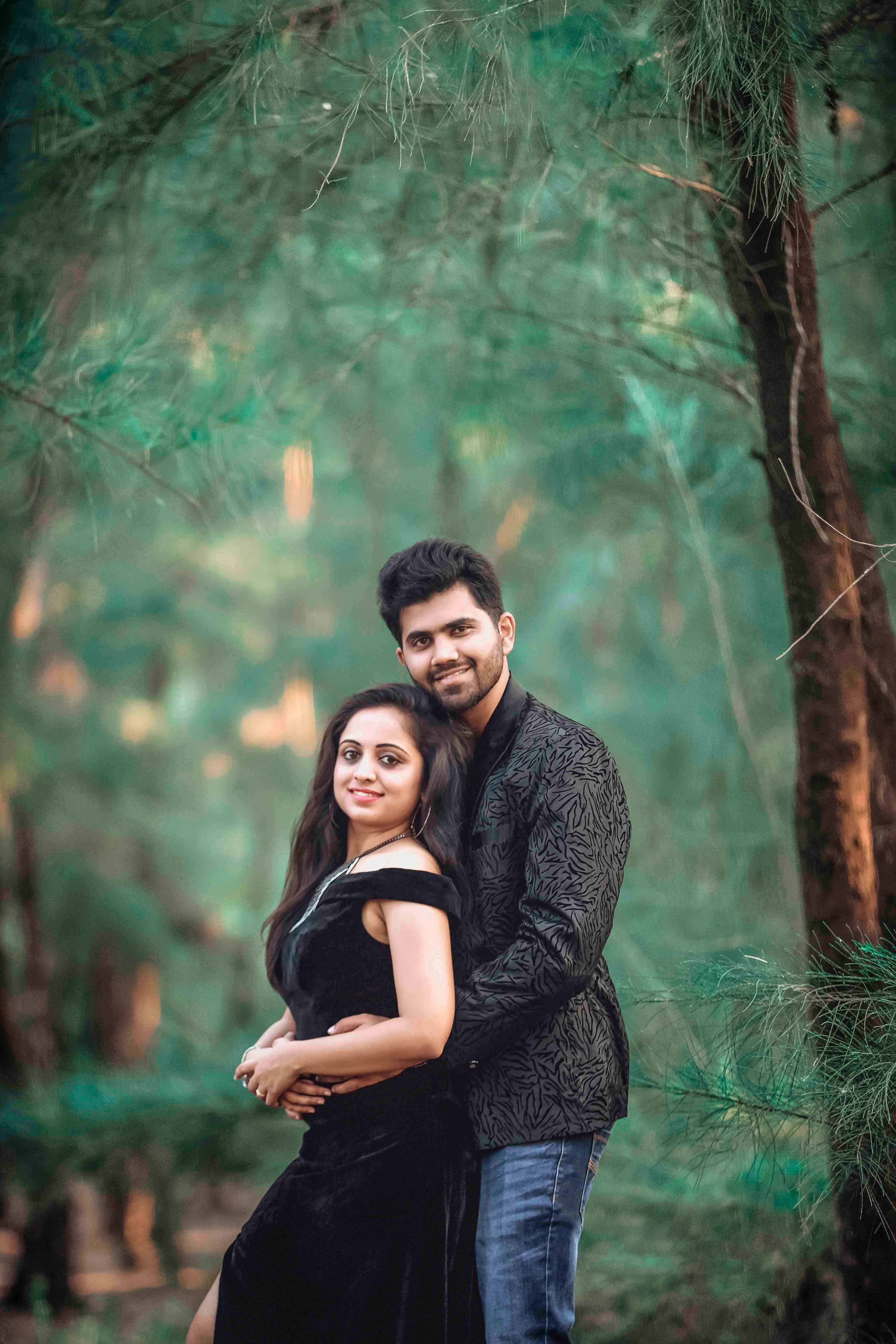 Romantic luxury pre-wedding portrait